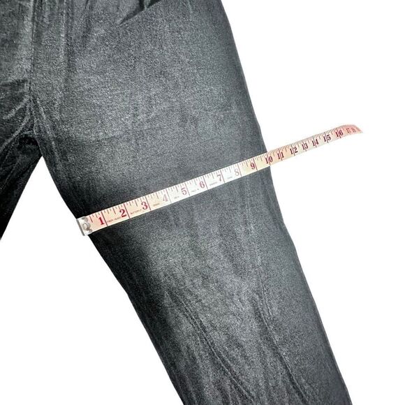 90’s Vintage Claudia Richard’s Black Shimmery Pull On Pants Size Medium - Picture 7 of 10